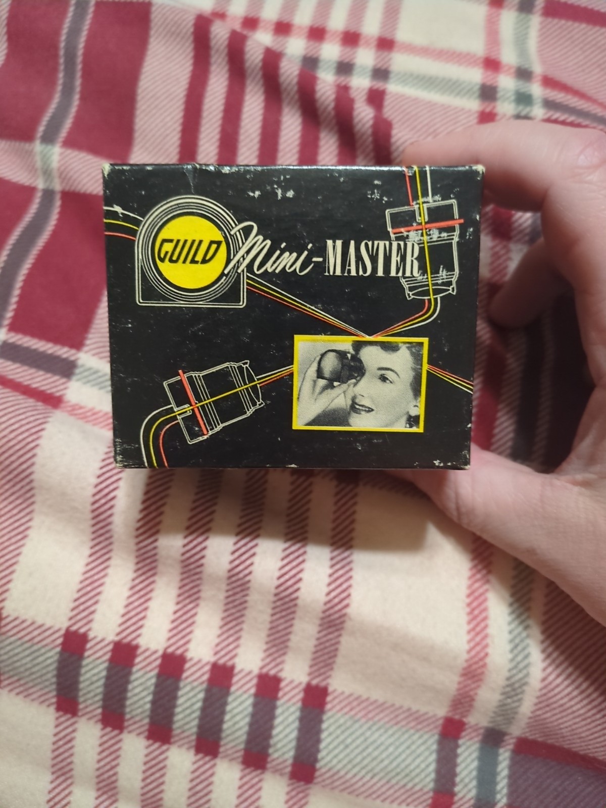 VINTAGE 1950s CRAFTMAN'S GUILD MINI-MASTER SLIDE VIEWER WITH ORIGINAL BOX