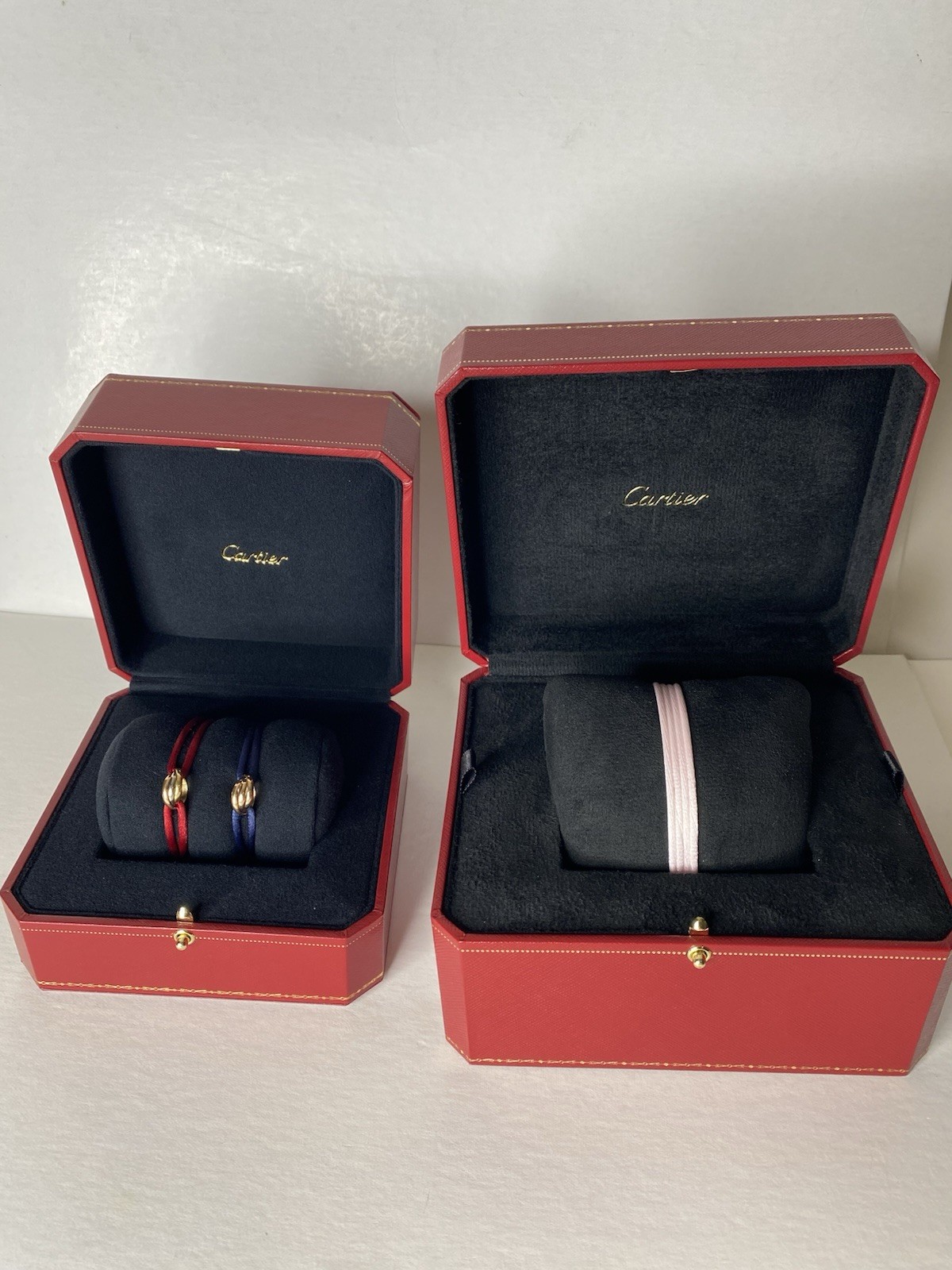 Cartier Silk Cord Baby Pink 90cm Authentic 