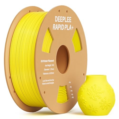  Rapid PLA Plus Filament 1.75mm, High Speed 3D Printer Filament Up to 1*yellow