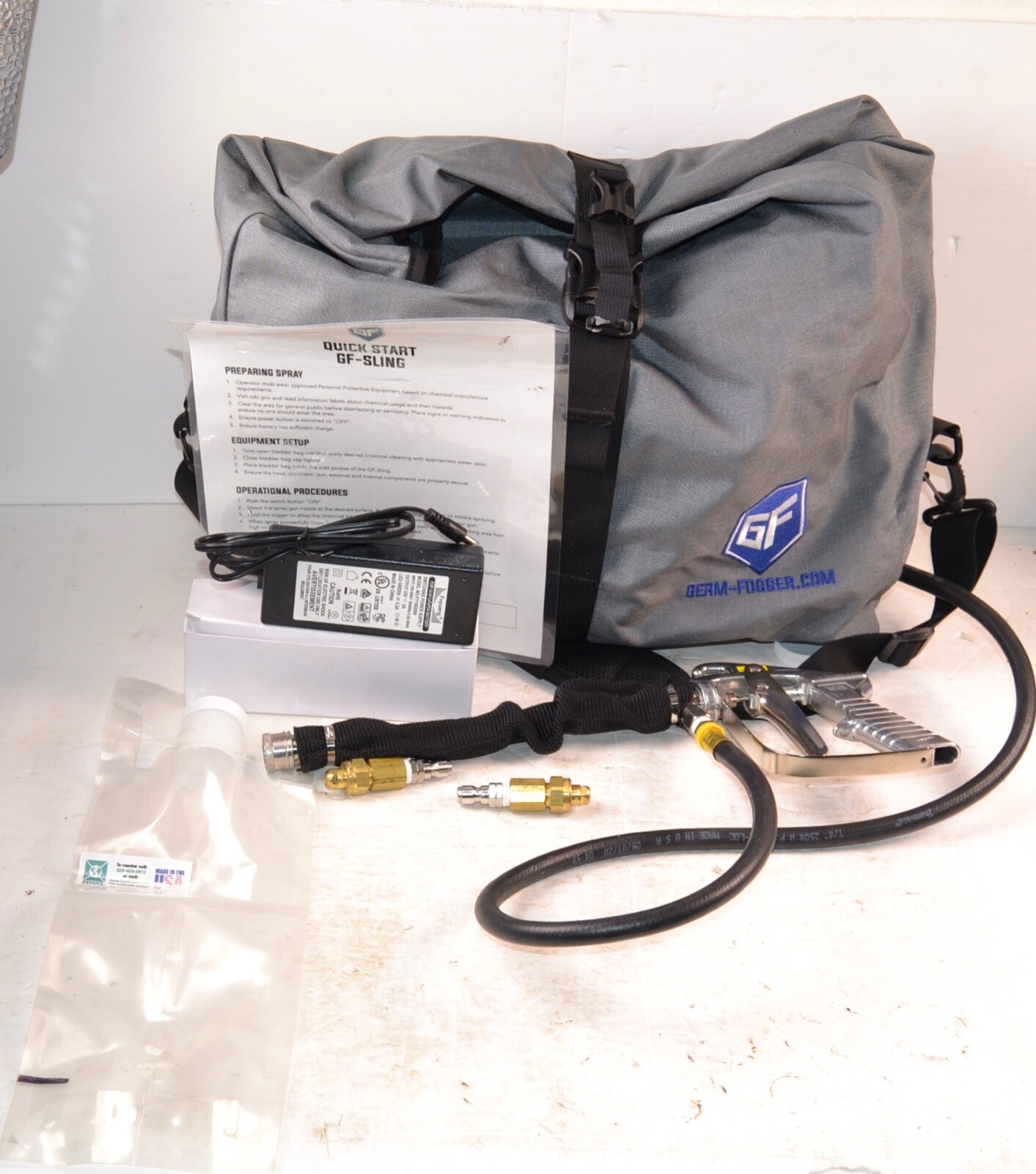 Germ Fogger  Portable electrostatic Disinfectant Sanitizing  Sprayer System