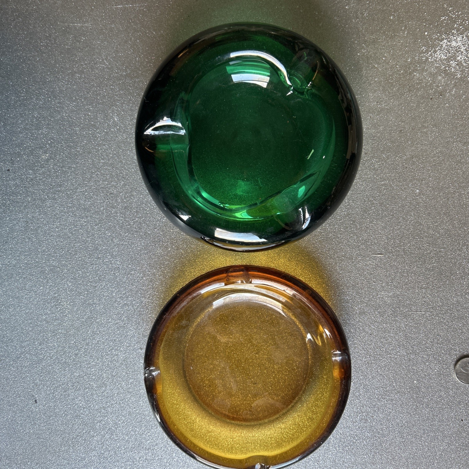 vintage Glass Ashtray Lot