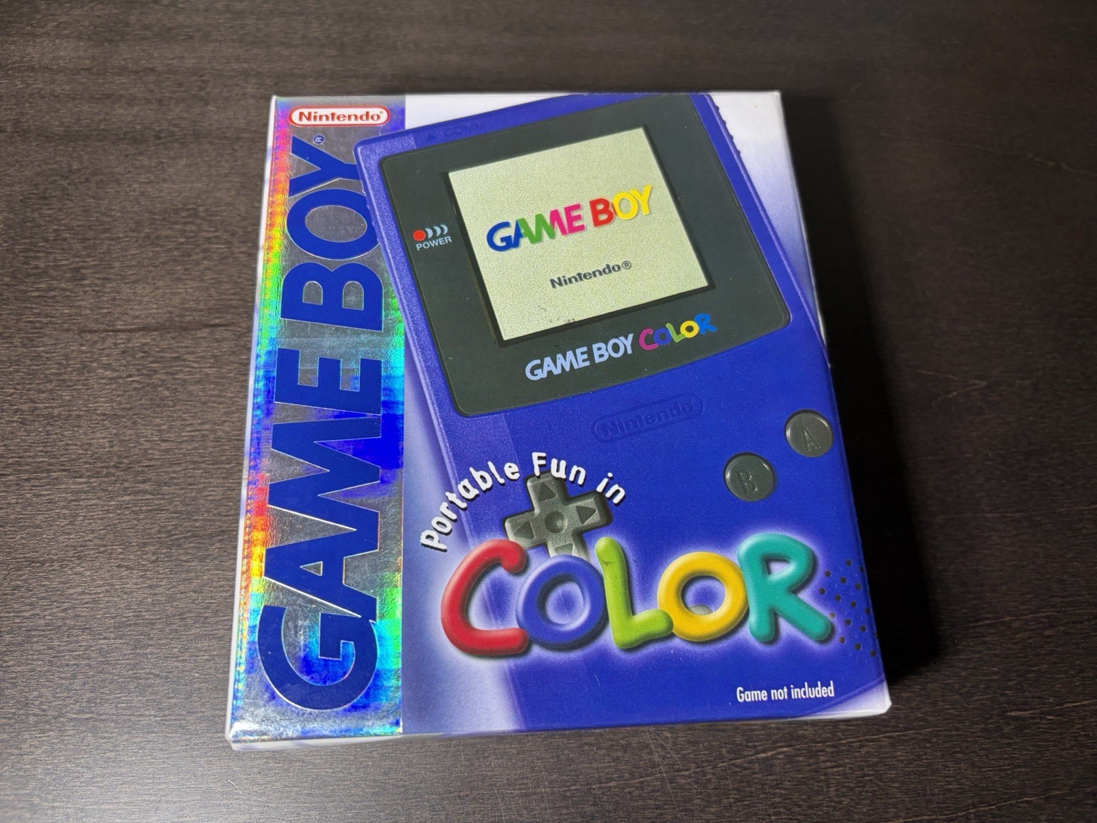 Excellent Condition - Nintendo GameBoy Color Handheld System - Purple Grape