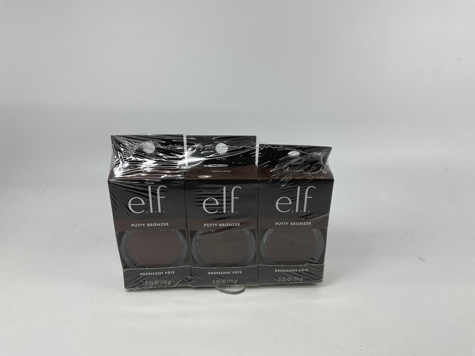 e.l.f. Putty Bronzer, Creamy & Highly Pigmented Formula, SUN KISSED, 3 PACK