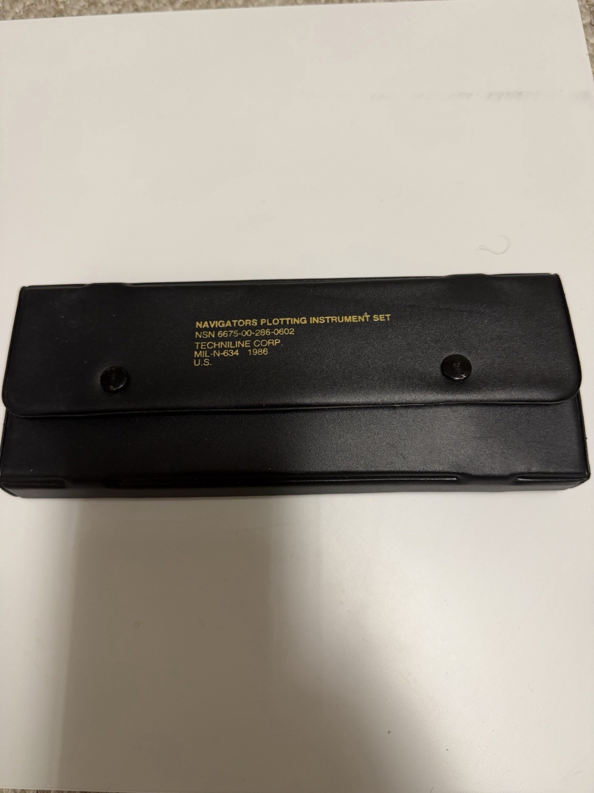 1986 NAVIGATORS PLOTTING INSTRUMENT SET - MILITARY Techniline Corp NSN 6675-00-2