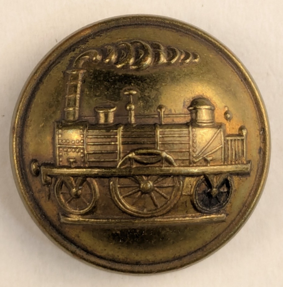 1880-90s - French National Railway Worker Uniform Button - M2D