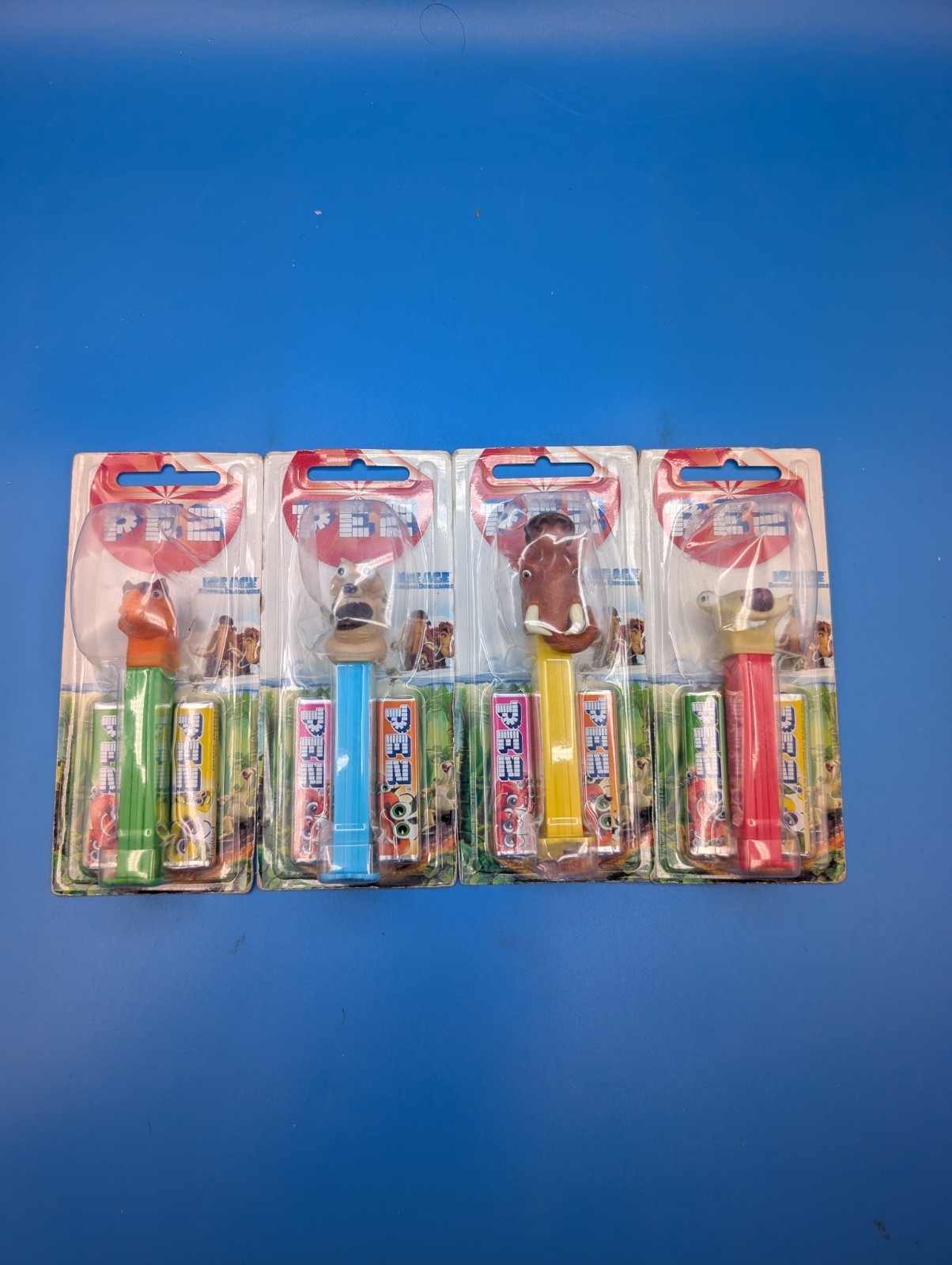Ice Age PEZ Lot of 4 New on Card Dawn of the Dinosaurs 2006–2009 - European