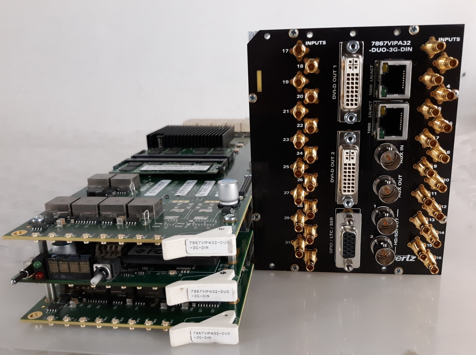 Evertz 7867VIPA32-DUO-3G-DIN 3G/HD/SD Multi display Processor w/ Backplane