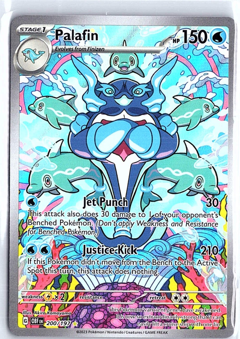 Palafin Illustration Rare SV03: Obsidian Flames 200/197 NM