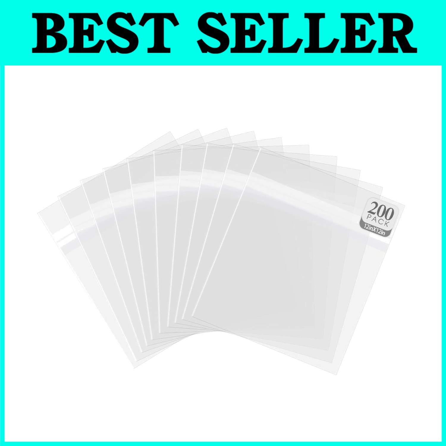 Resealable LP Protector Sleeves 200 Pack