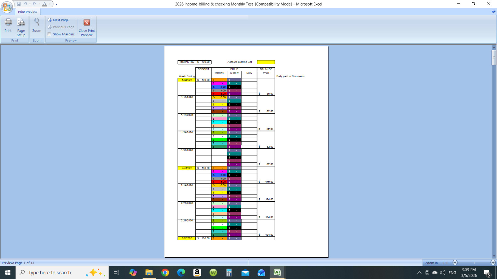 Keep ahead of your bills, electronic checkbook and bill pay program.