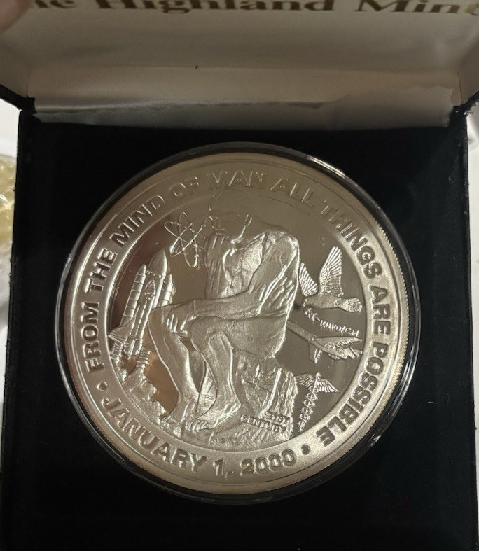 Silver Coin 1/2 Troy Pound   The Mind All Things Are Possible