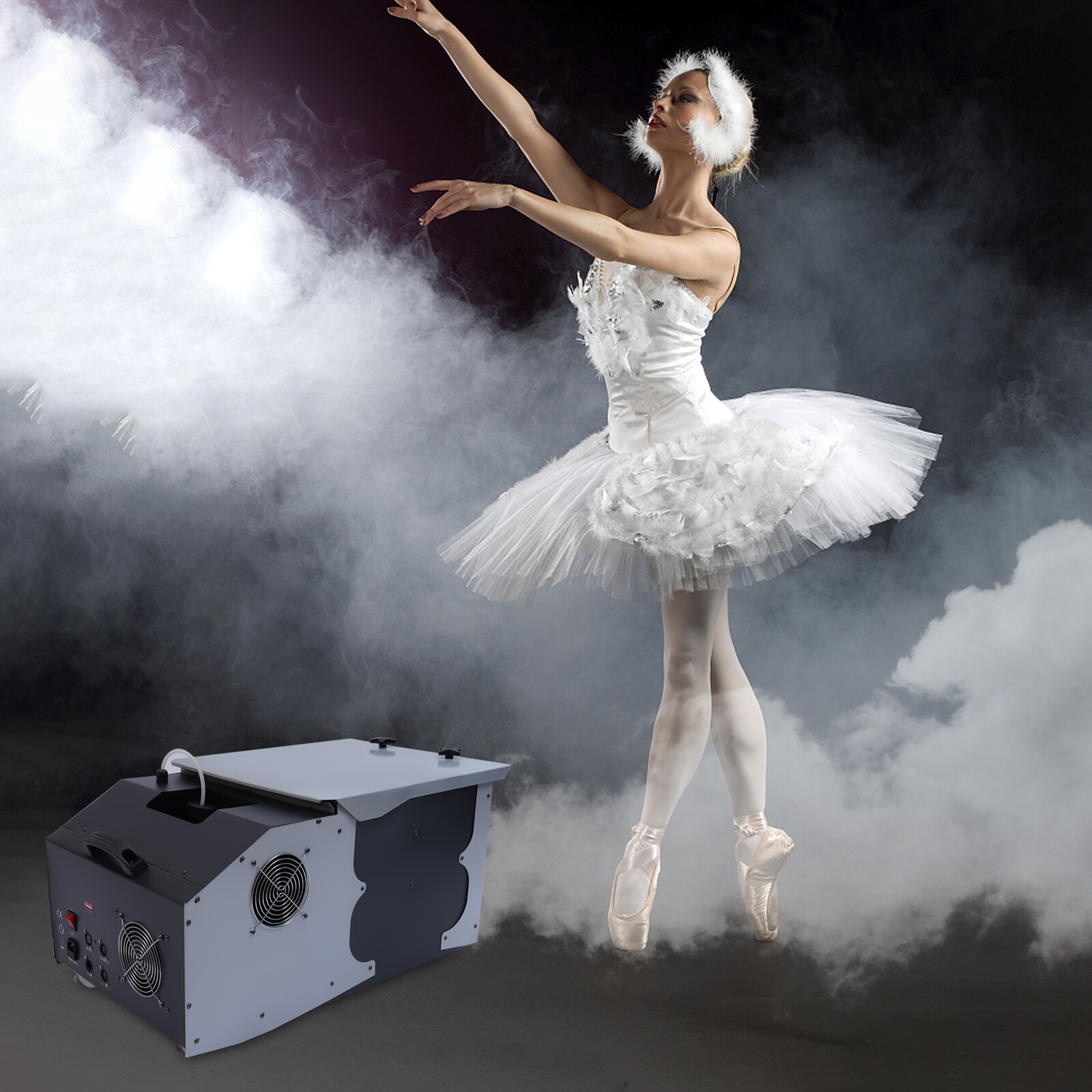 1500W Low Lying Smoke Fog Machine Low Lying Fog Stage Effect DMX Remote Control
