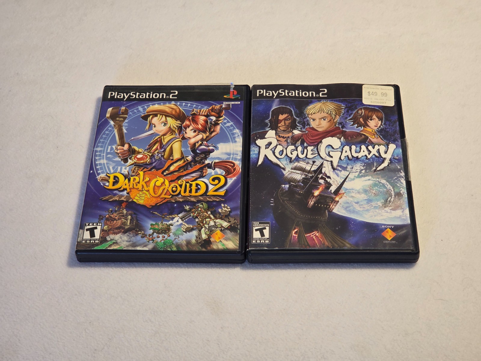 Dark Cloud 2 & Rogue Galaxy lot CIB Sony PlayStation 2 PS2 Action RPG Classics