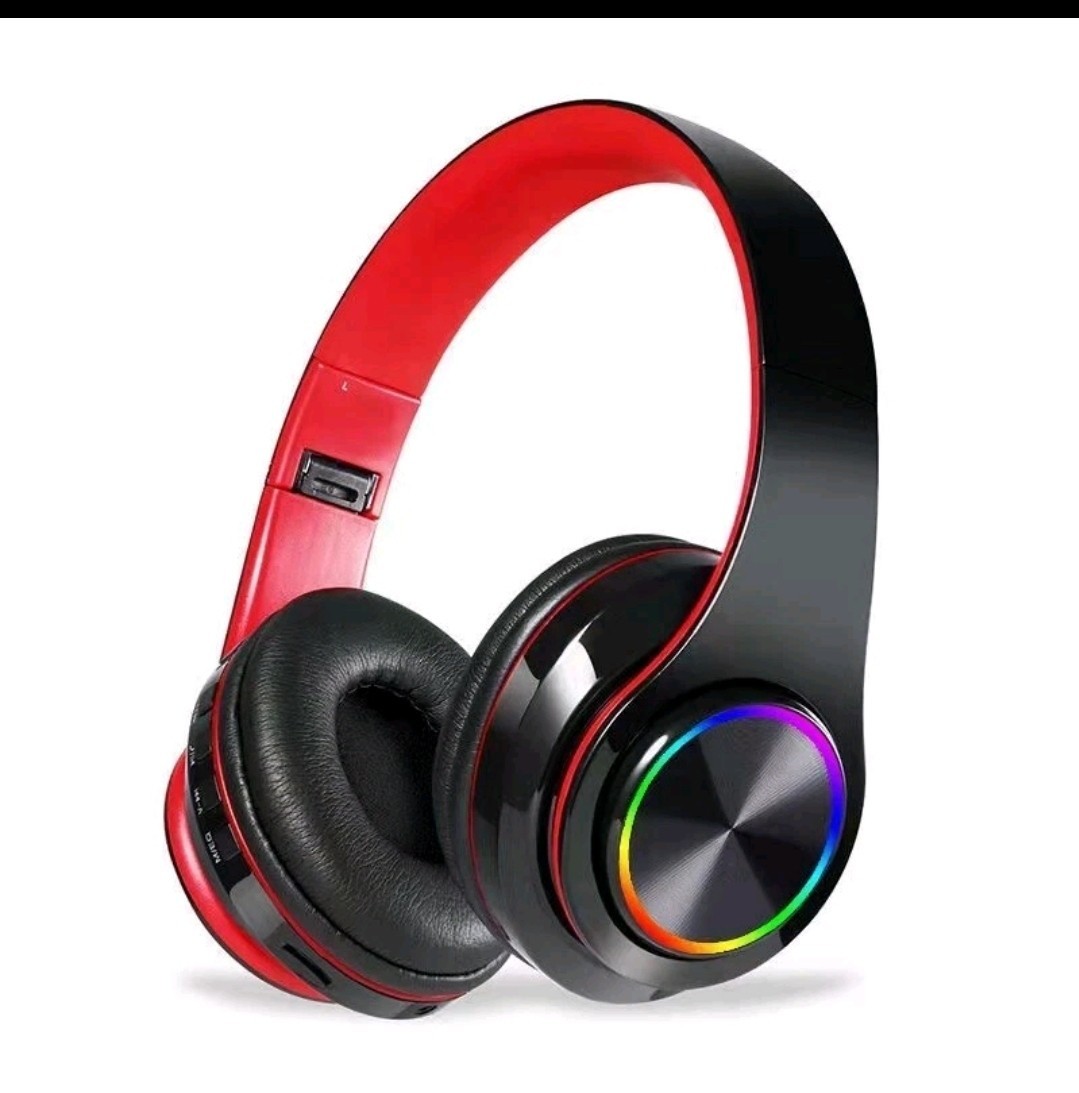 B39 Explosion Head-mounted Bluetooth Headset 5.0 Colorful Luminous Wireless