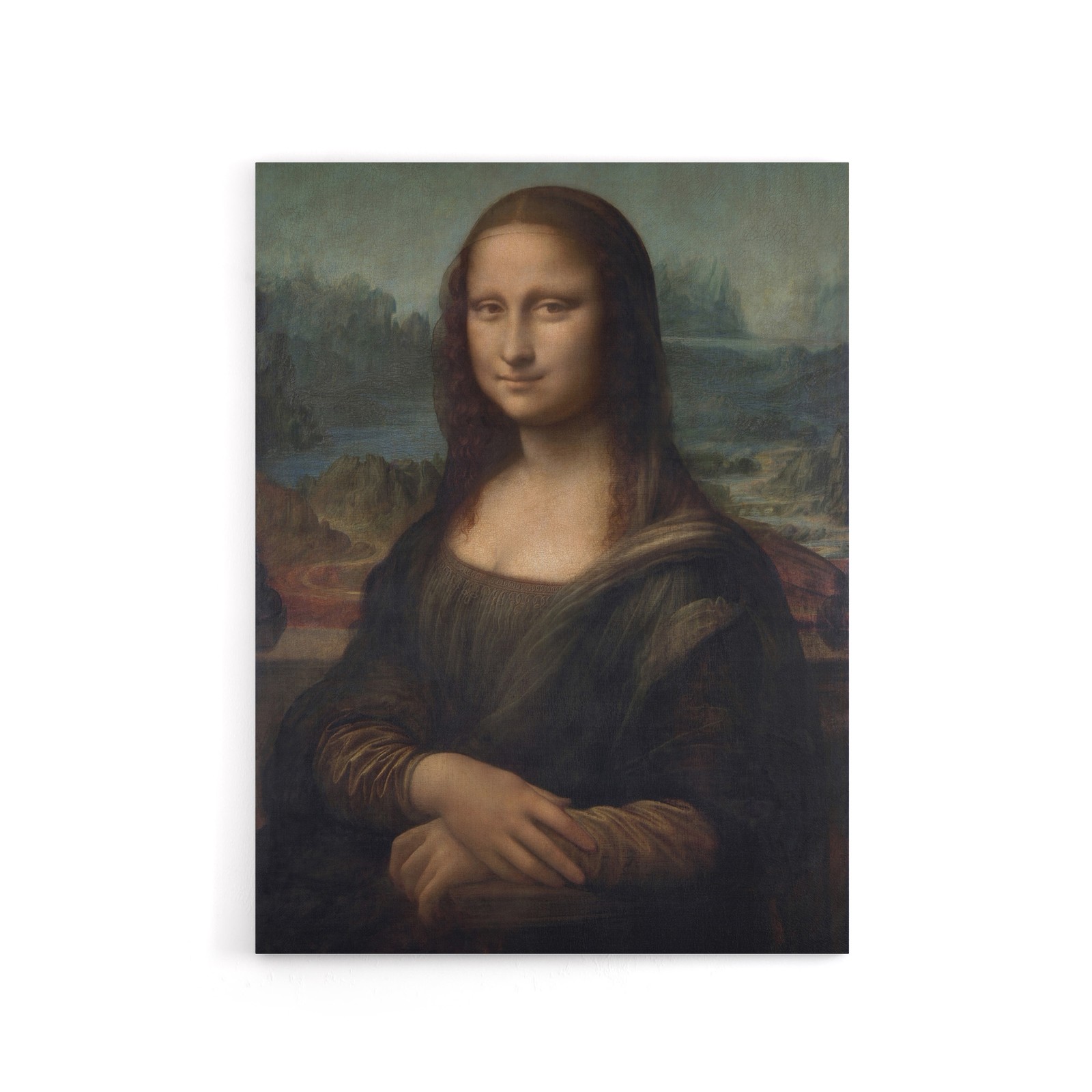 Portrait of Mona Lisa del Giocondo da Vinci Canvas Wall Art