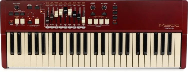 Hammond M-Solo Portable Organ - Burgundy