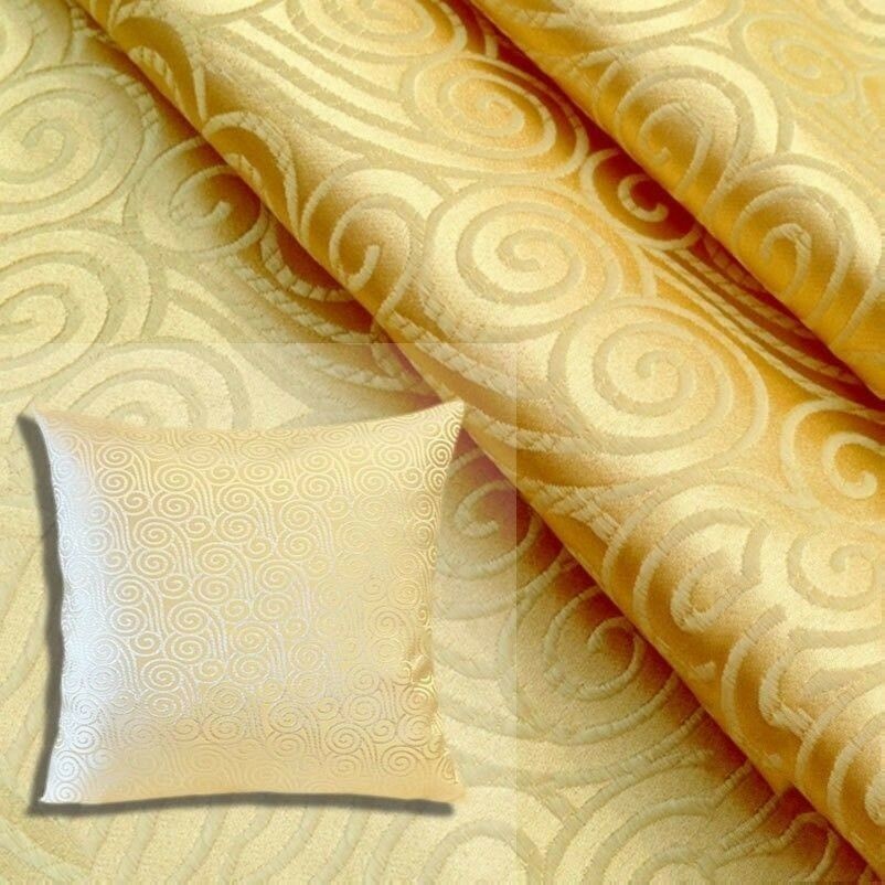 Chinese Cloud Printed Satin Silk Fabric Cloth Costume Cheongsam Upholstery DIY