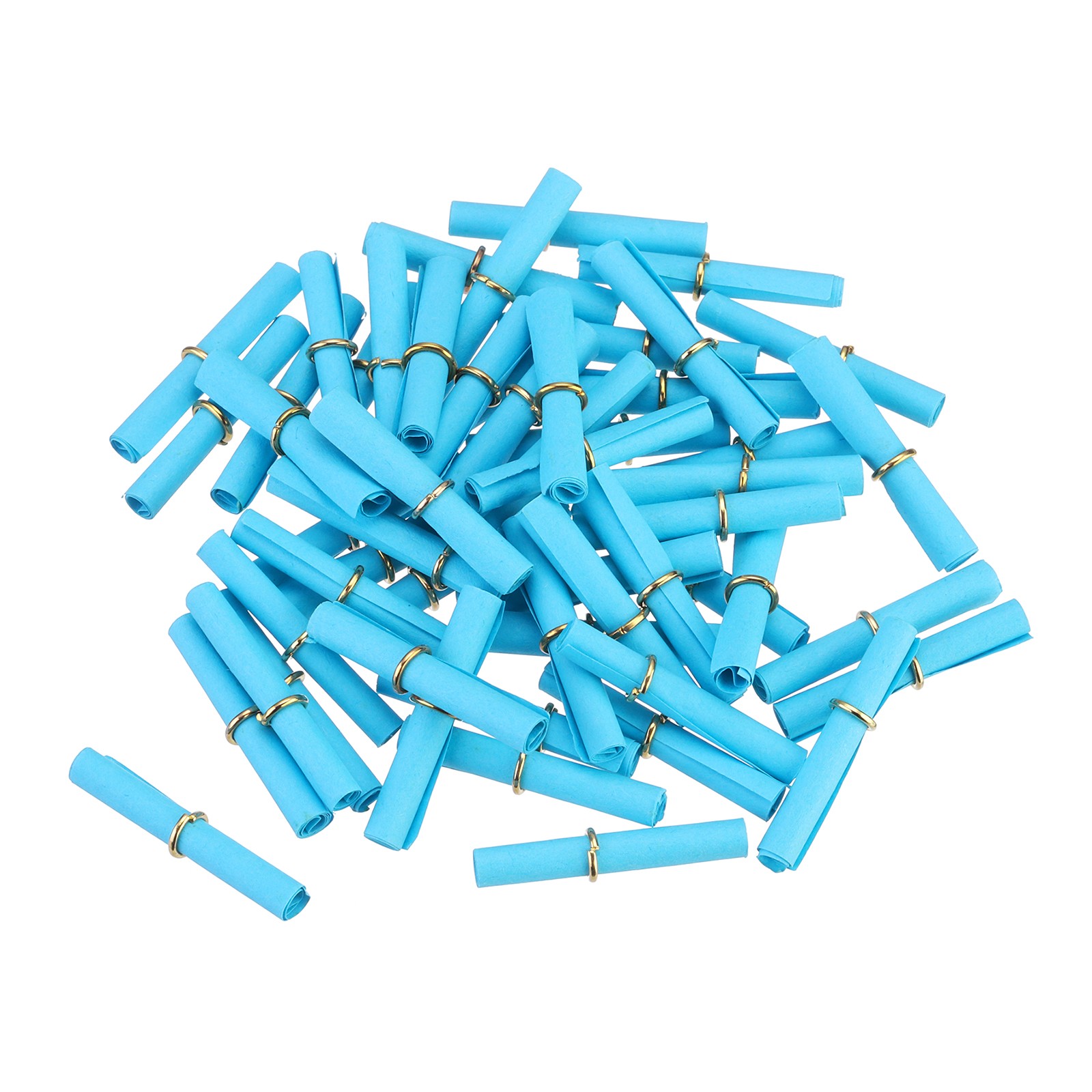 Mini Vintage Messages Papers Scrolls, 100Pcs Wish Paper Roll, Blue