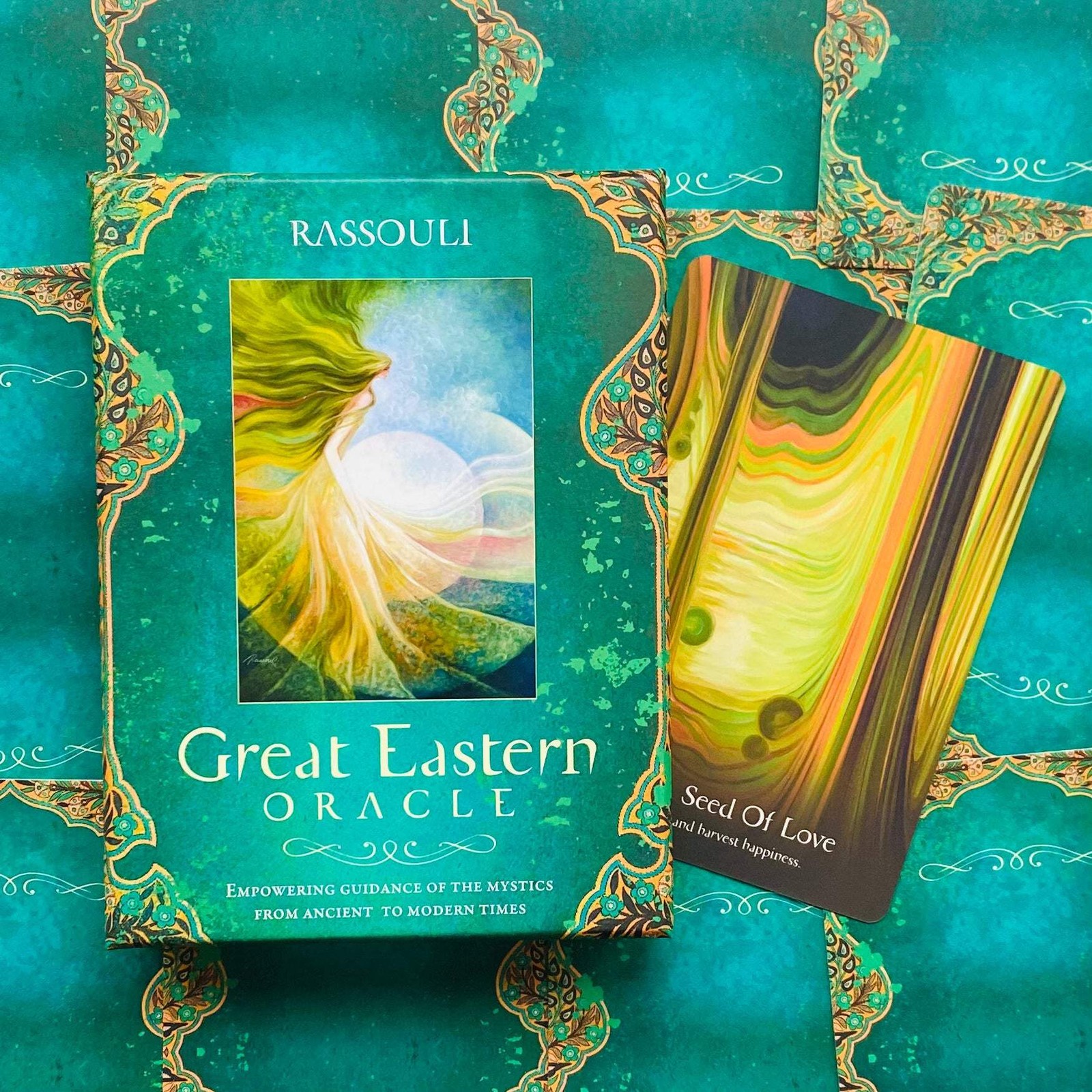Great Eastern Oracle Cards Deck Blue Angel Rassouliempowering Guidance Green New