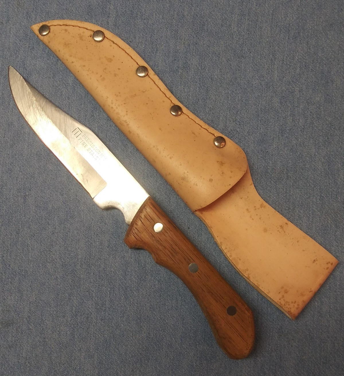 Vintage Precision Hollow Ground Full Tang Knife Japan Nat'l Headquarters USA