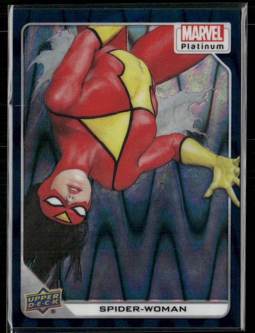 2023 Upper Deck Marvel Platinum Teal Wave /799 #42 - Spider-Woman - 115/799