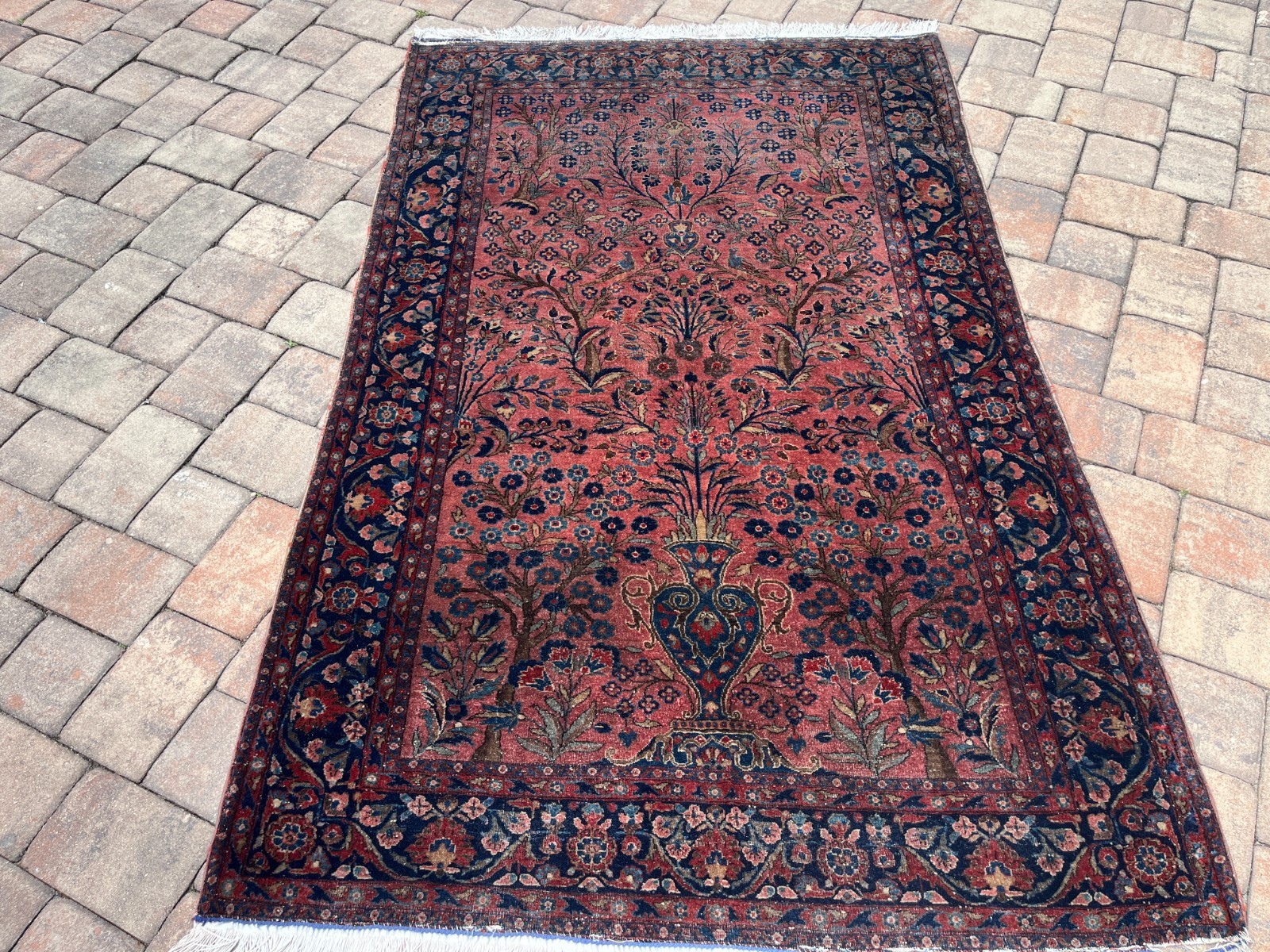 Extremely Fine, True Antique Kishan Oriental Rug- FREE SHIPPING