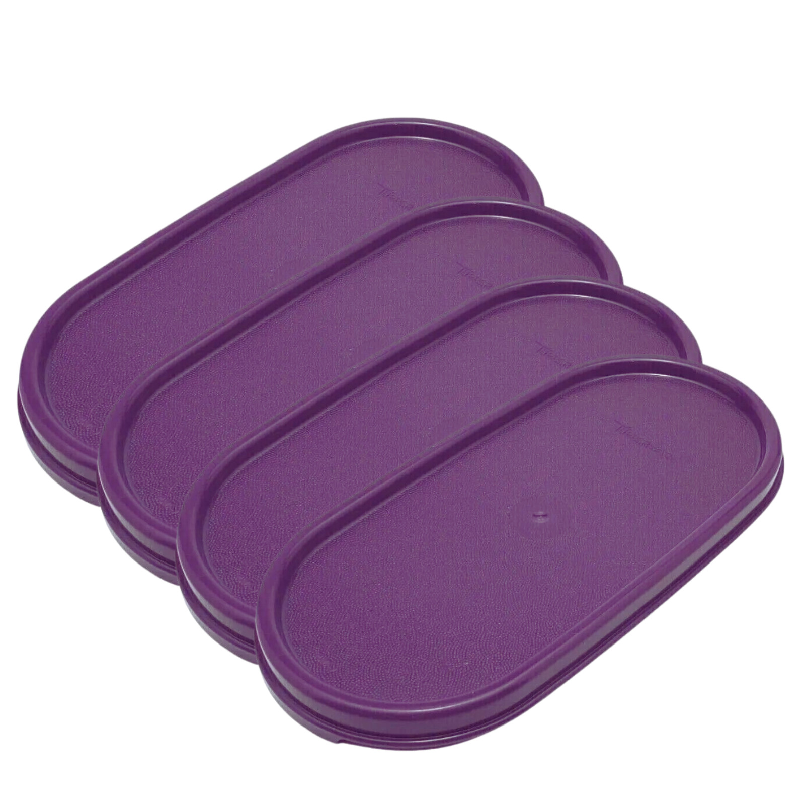 NEW Oval Dewberry Tupperware Modular Mates #1616 Replacement Seal/Lid Set of 4