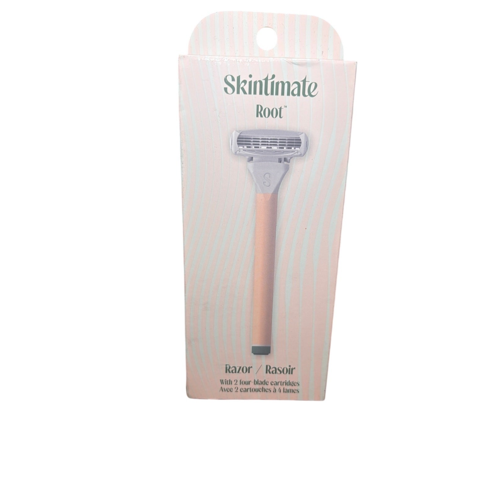 Skintimate Root Razor with 2 Cartridges Pink Handle Easy Grip