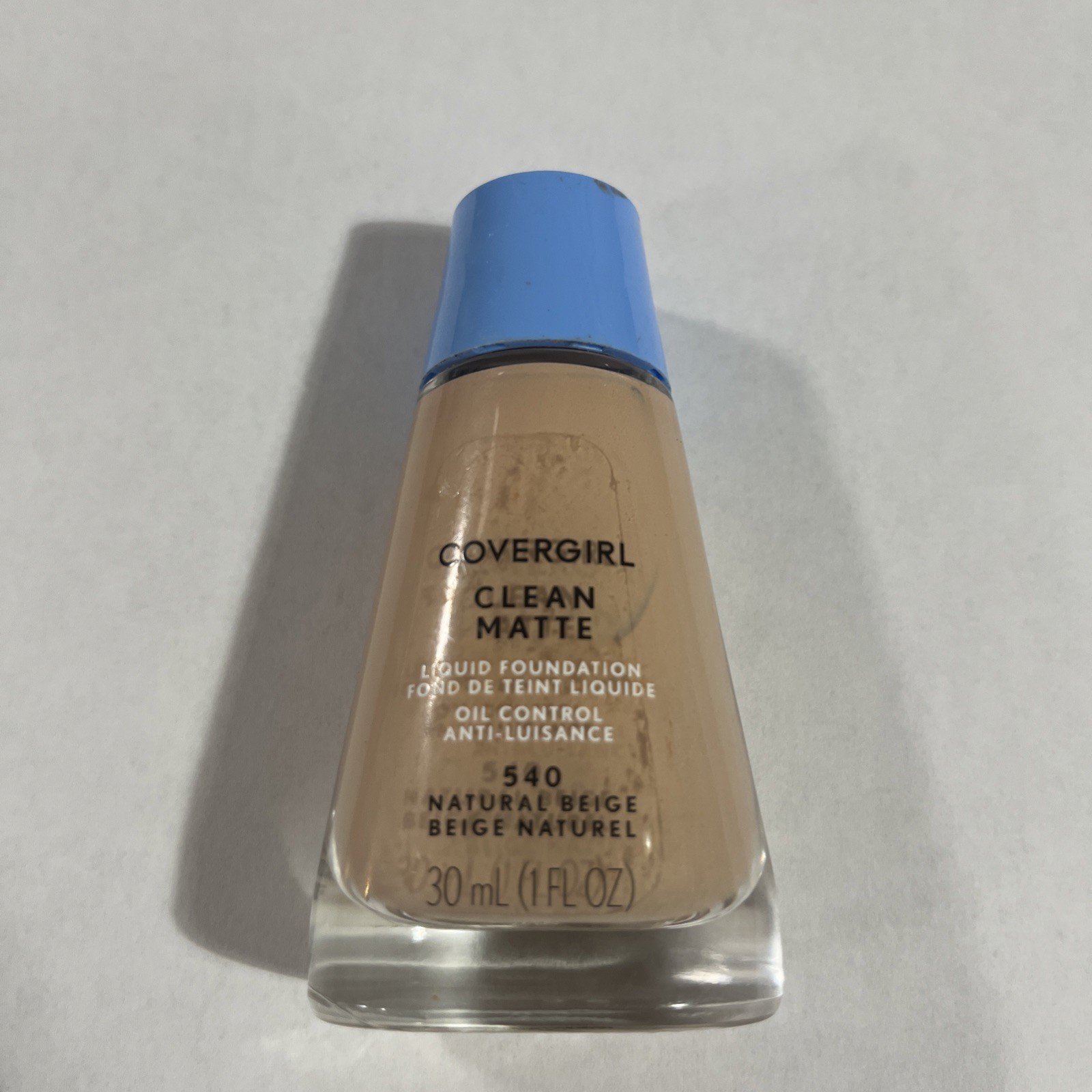 NEW COVERGIRL Clean Matte Liquid Foundation 540 Natural Beige Oil Control 1 oz