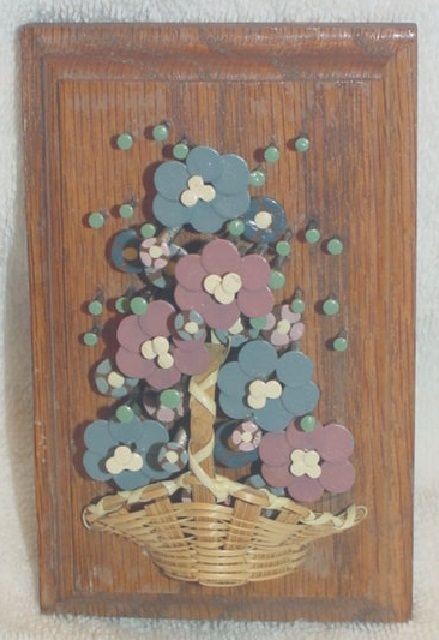 NAIL ART PLAQUE MCM BASKET FLOWERS POL-O-CRAFT? 