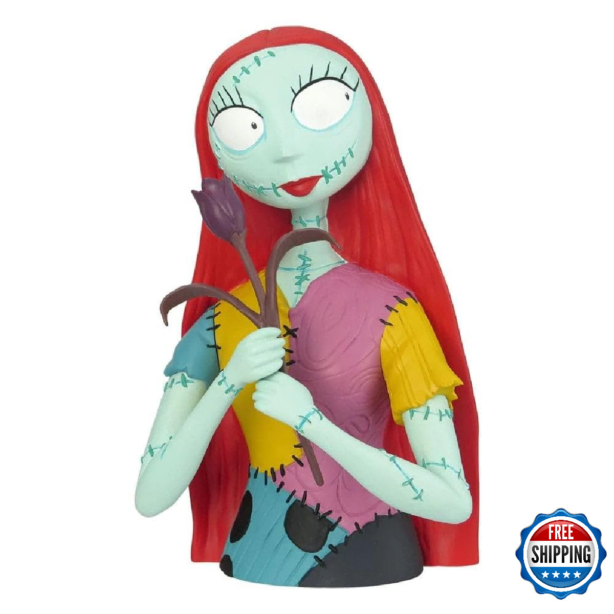 Nightmare Before Christmas Sally Bust Bank, Tulip, Coin Slot, Multi