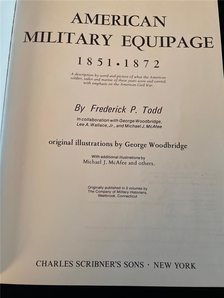 1980 HARDCOVER BOOK AMERICAN MILITARY EQUIPAGE 1851-1872 FREDERICK CIVIL WAR