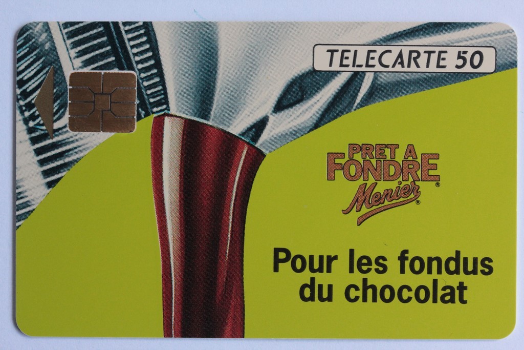 France Private-Public Chocolate Meunier SO3 1991 Smart Card (54693)