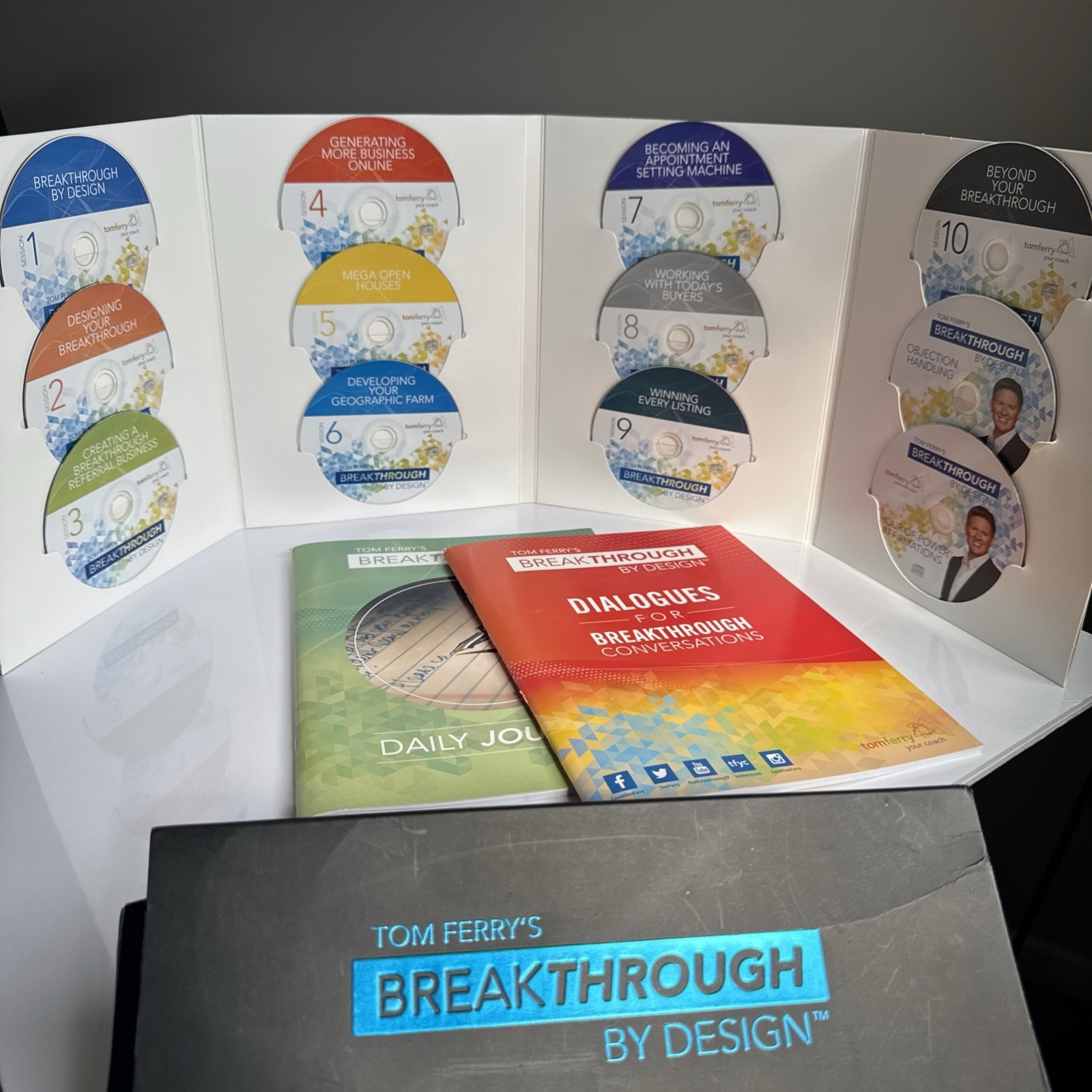 Tom Ferry’s Breakthrough By Design Real Estate Audio Program 12 CDs 2 Books