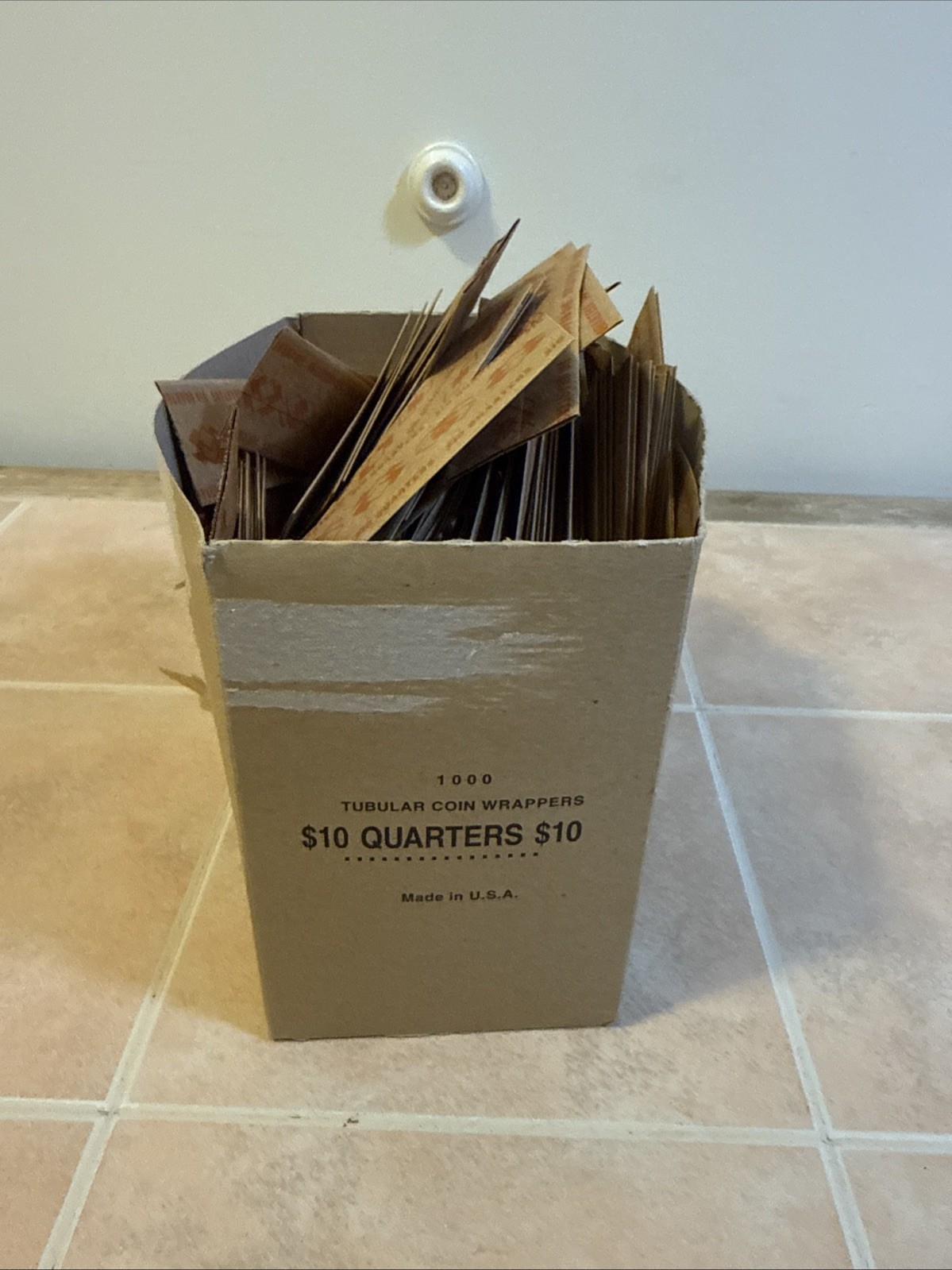 100’s Coin Wrapper  Rolls for QUARTERS (Each roll holds $ 10)