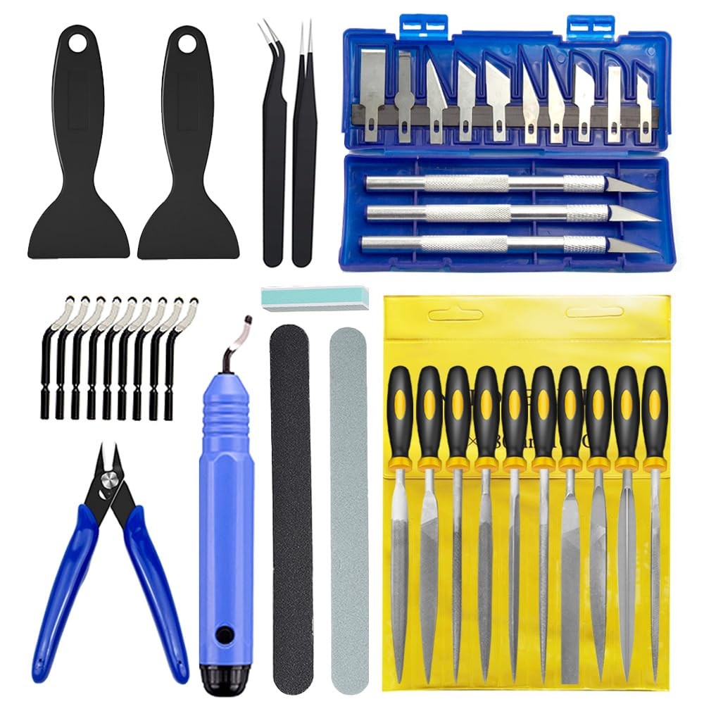 42-Piece 3D Printer Tool Kit, Accessories with Deburring Tool & Cleaners