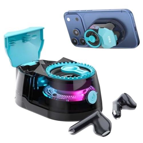 tooth Speaker with Wireless Earbuds,All in One, Magnetic Portable Blue