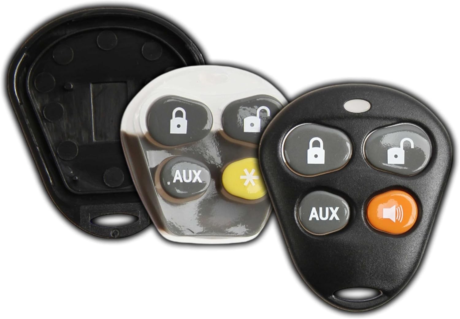 KeylessOption Keyless Entry Remote Control Starter Car Key Fob Case Shell Outer