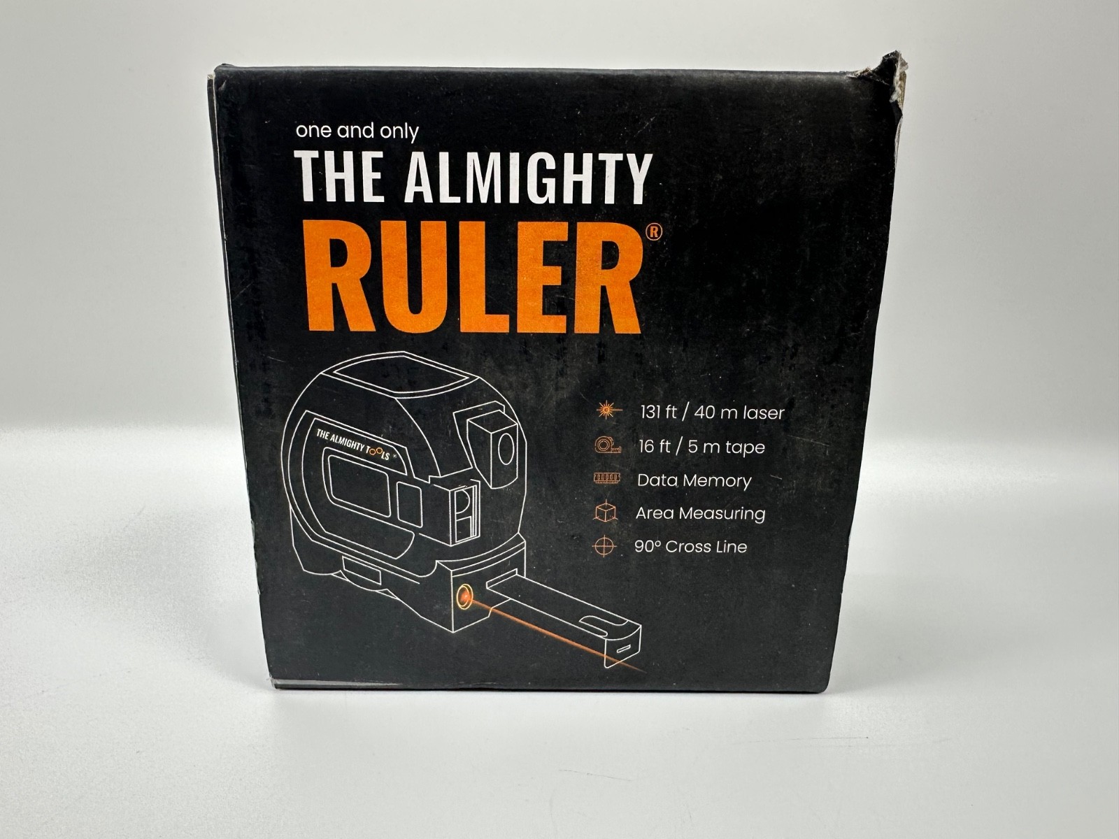 The Almighty Ruler, The Almighty Ruler Tape Measure, Digital Tape Measure Yellow