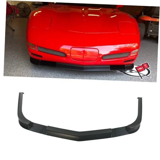 3PCS Front Splitter ZR1 Style Front Bumper Lower Lip for Corvette Matte Black