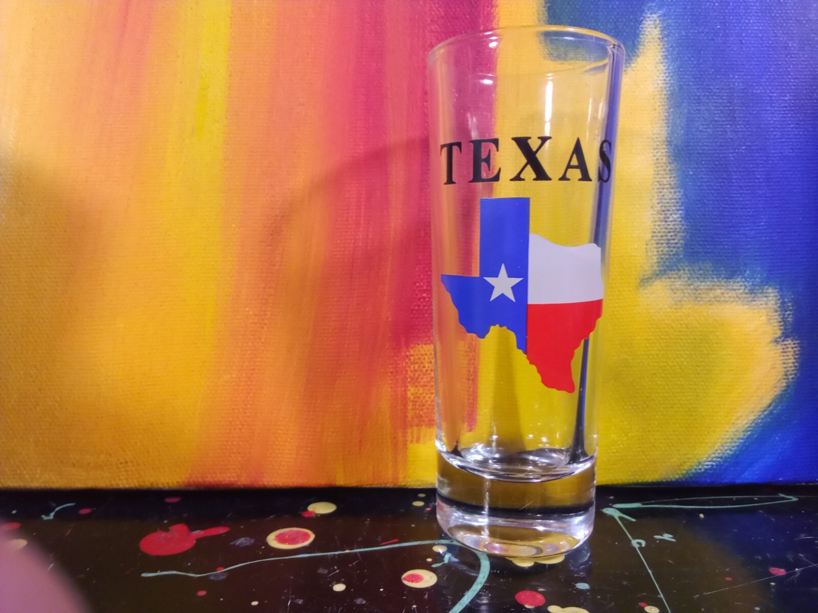 Texas State Flag Map Styled Souvenir Shot Glass