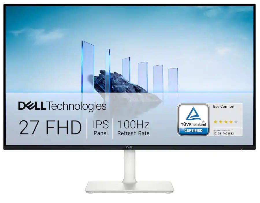 Dell - S2725H 27" IPS LED FHD (1920 x 1080) 100Hz Monitor (HDMI) - Ash White