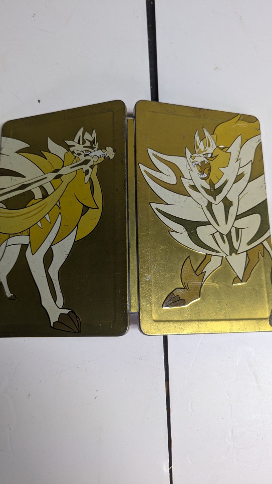 *No Game* Pokemon Sword & Shield Gold SteelBook Nintendo Switch Case Only