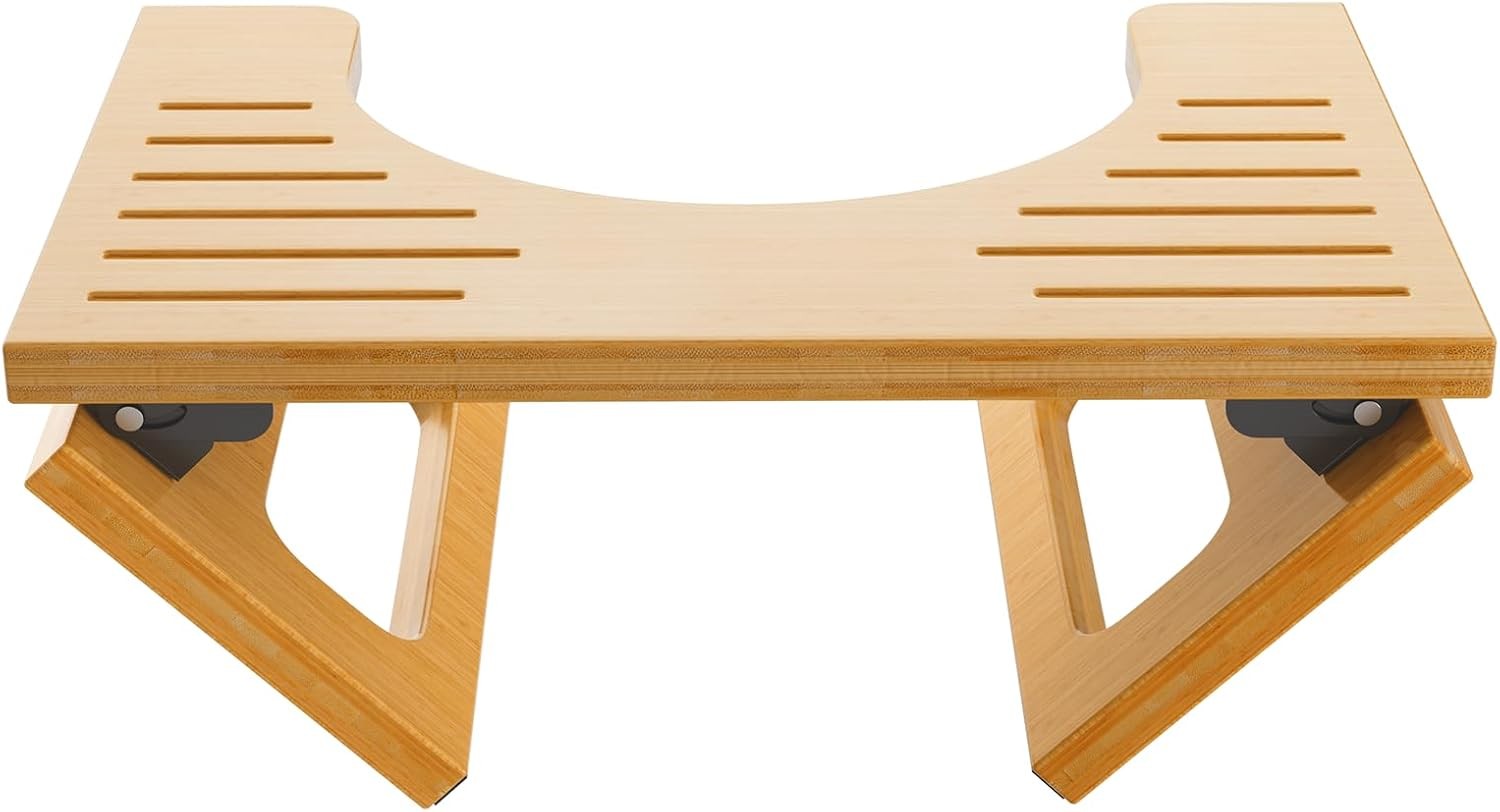7 Inches Bamboo Toilet Stool Squat Adult Foldable Squatting Potty Stools