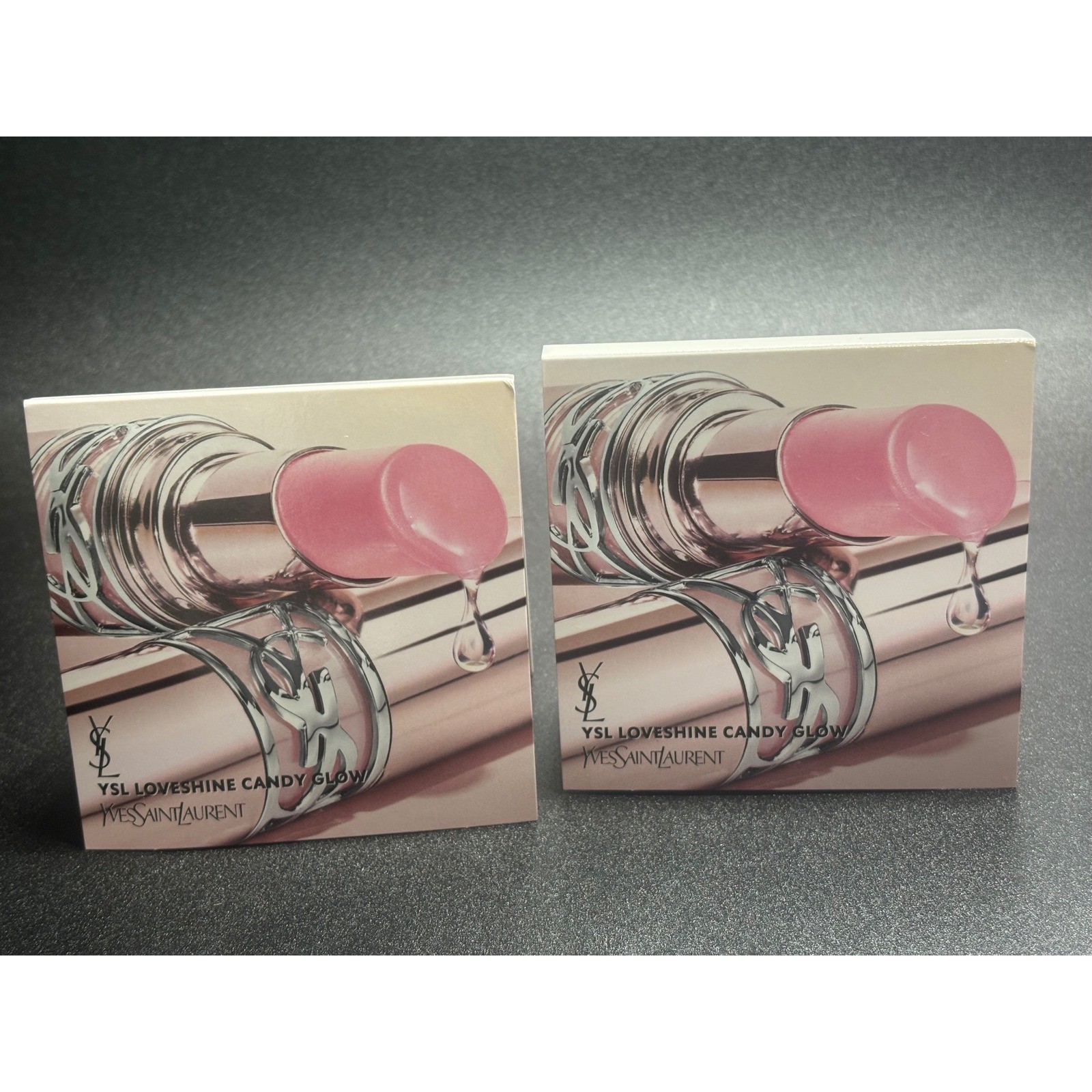 2 x Yves Saint Laurent YSL Loveshine Candy Glow Sheer Shine Colour Care Lip Balm