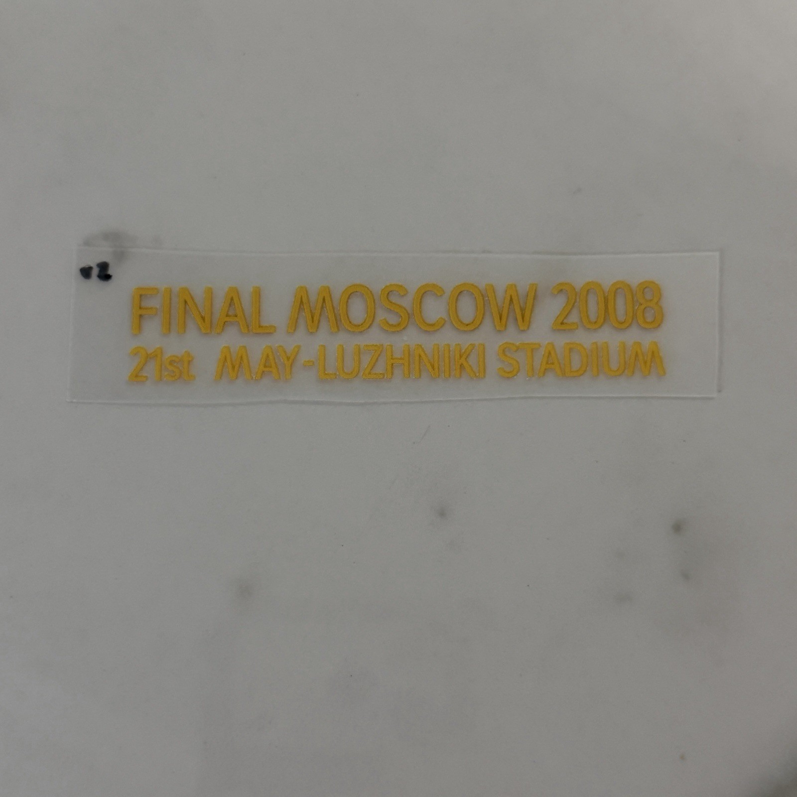 2008 Manchester United MDT Match Detail Patch Badge UCL Final DTF V2