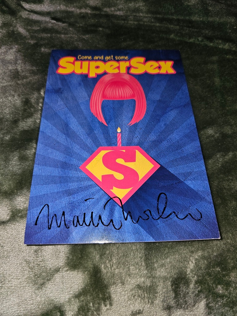 MATTHEW MODINES Signed SUPER SEX Film POST/ADVERTISEMENT CARD.