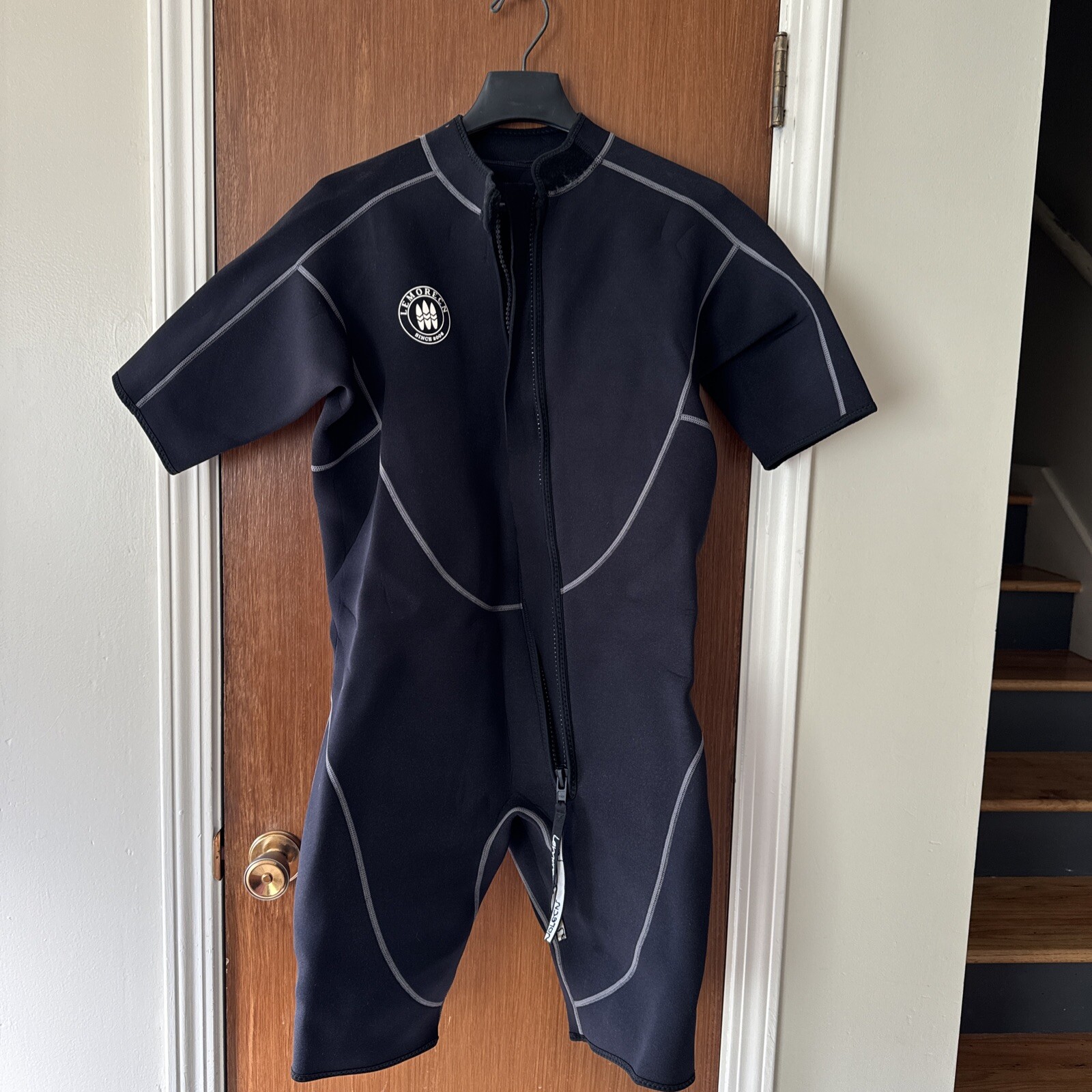 Lemorecn Wetsuit Men's Shorty 3mm Neoprene Diving Jumpsuit - XXLarge