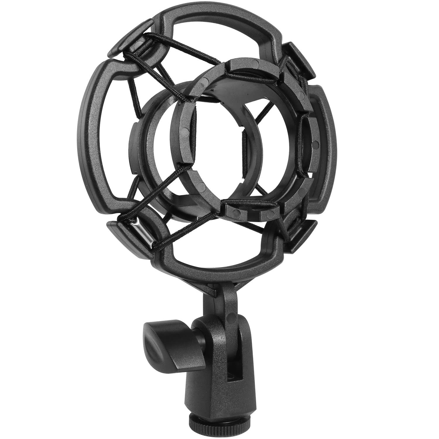 Microphone Shock Mount LUORNG Universal Black Anti-Vibration 3/8 inch, 