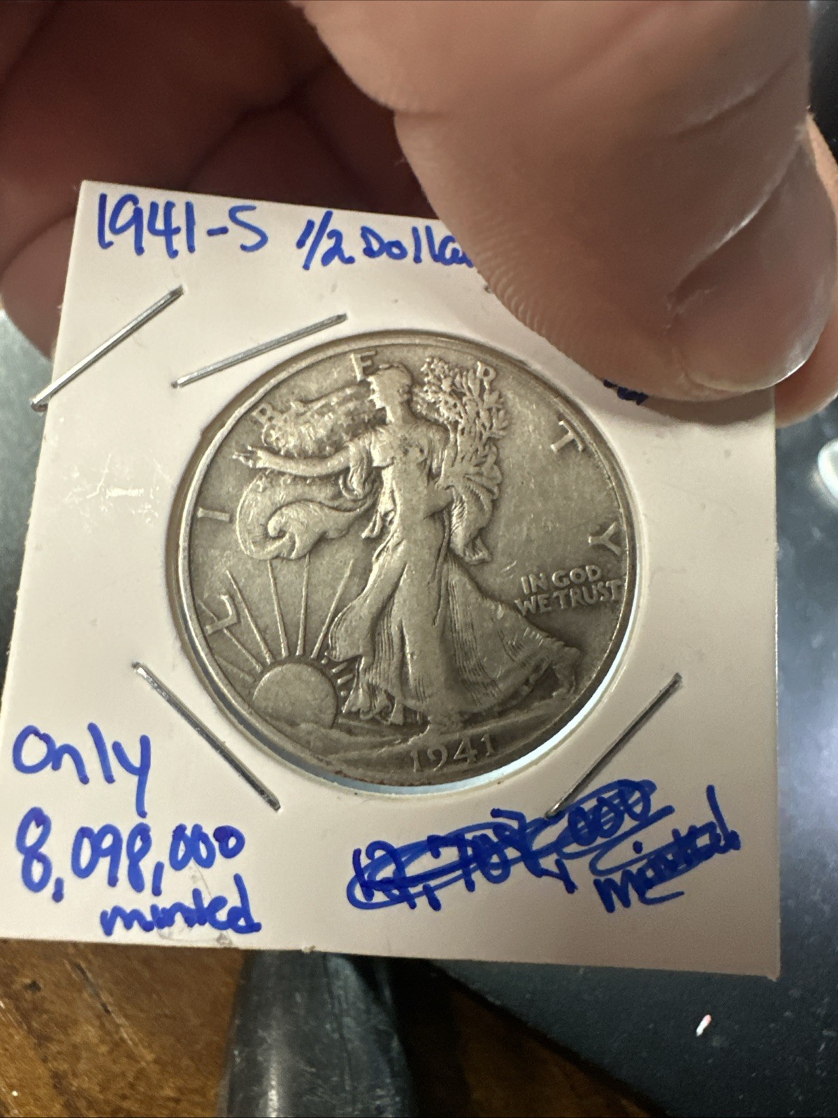 1941-S Walking Liberty 1/2 Dollar 90% Silver, San Francisco Mint #16 No Returns